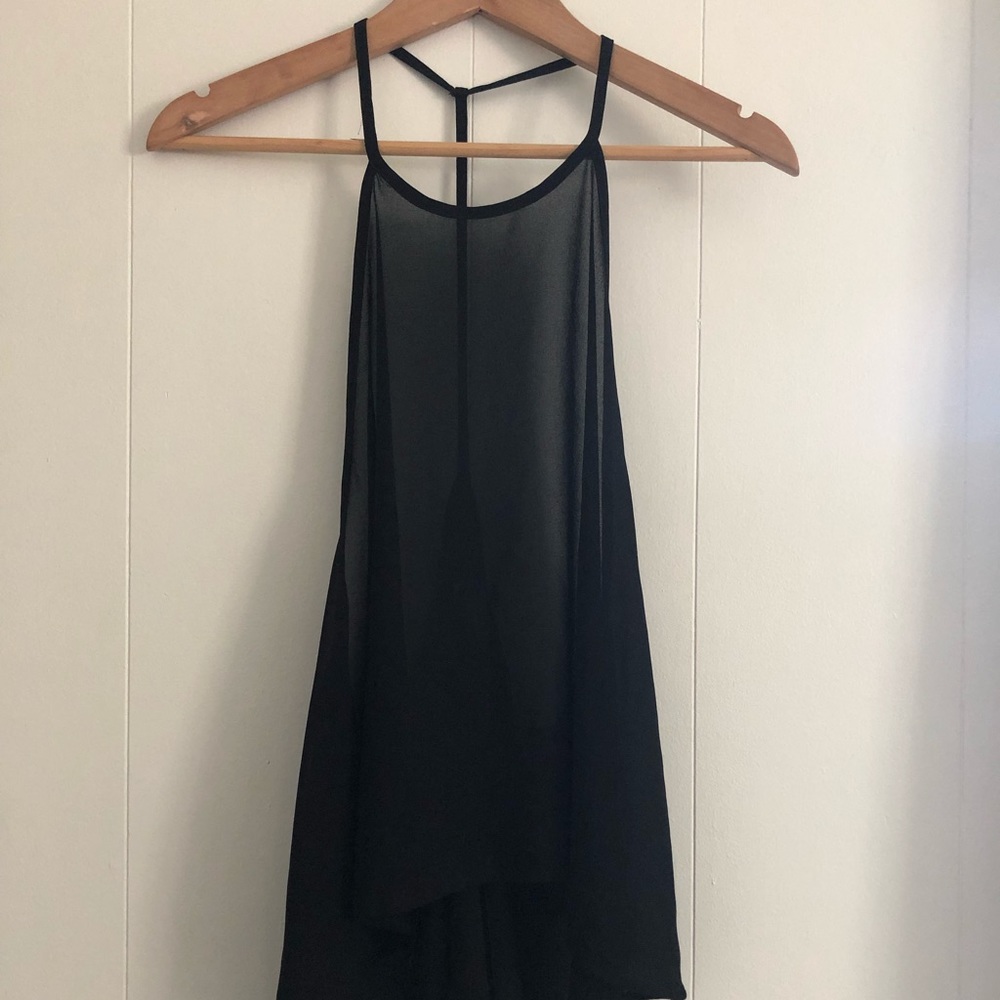 Sparkle & Fade UO Black Swing Top